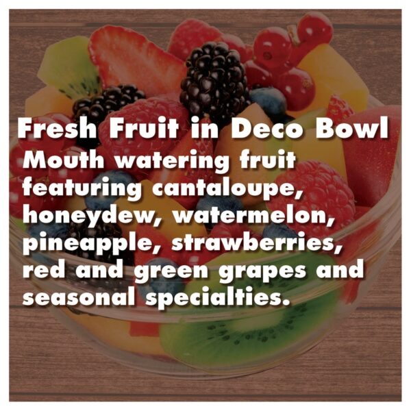 Fresh Fruit in Deco Bowl - Image 2