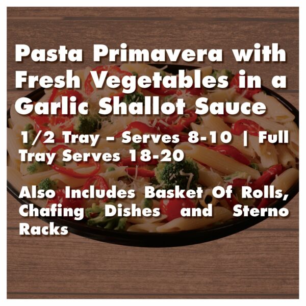 Pasta Primavera with Fresh Vegetables in a Garlic Shallot Sauce - Image 2